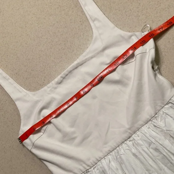 Rue Sophie White Midi Dress Women Size Medium - Picture 11 of 14